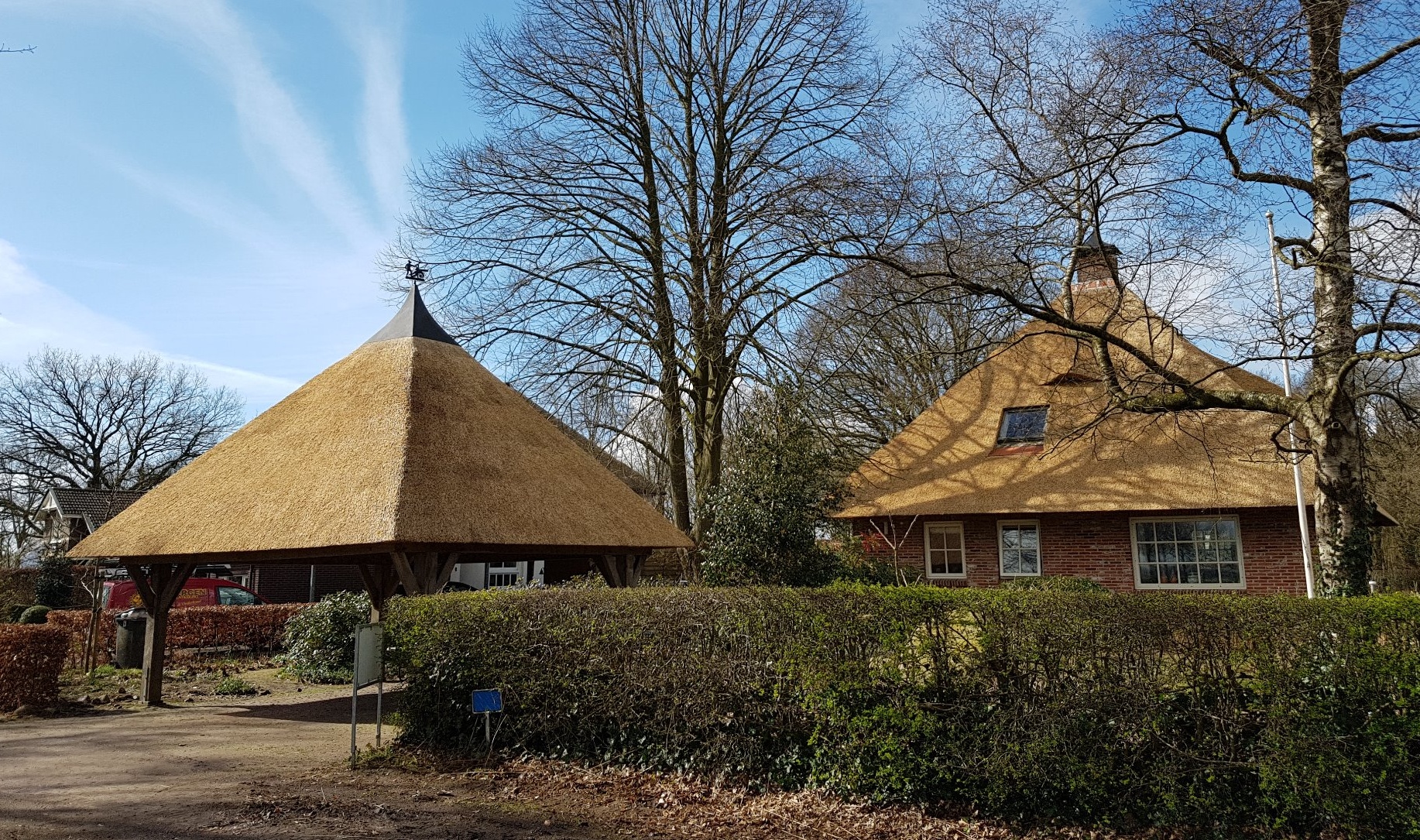 Rietendak aanleggen Holthone.